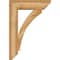 Ekena Millwork Thorton Slat Rough Sawn Bracket w/ Offset Brace, Western Red Cedar, 8"W x 28"D x 40"H BKT0806X28X40THR06RWR - alternate 4